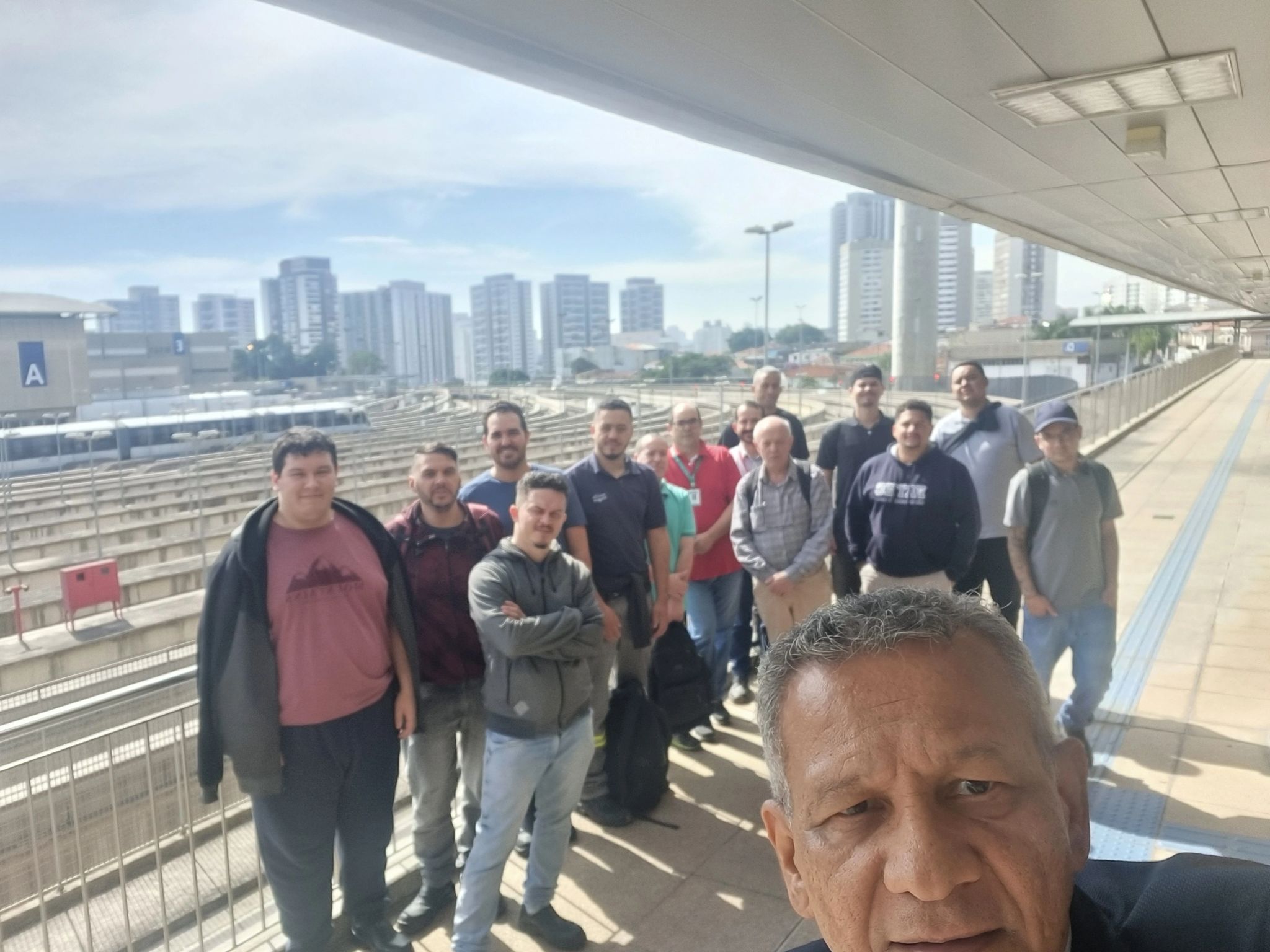 Visita de alunos e professor da Fatec SBC ao Monotrilho de São Paulo