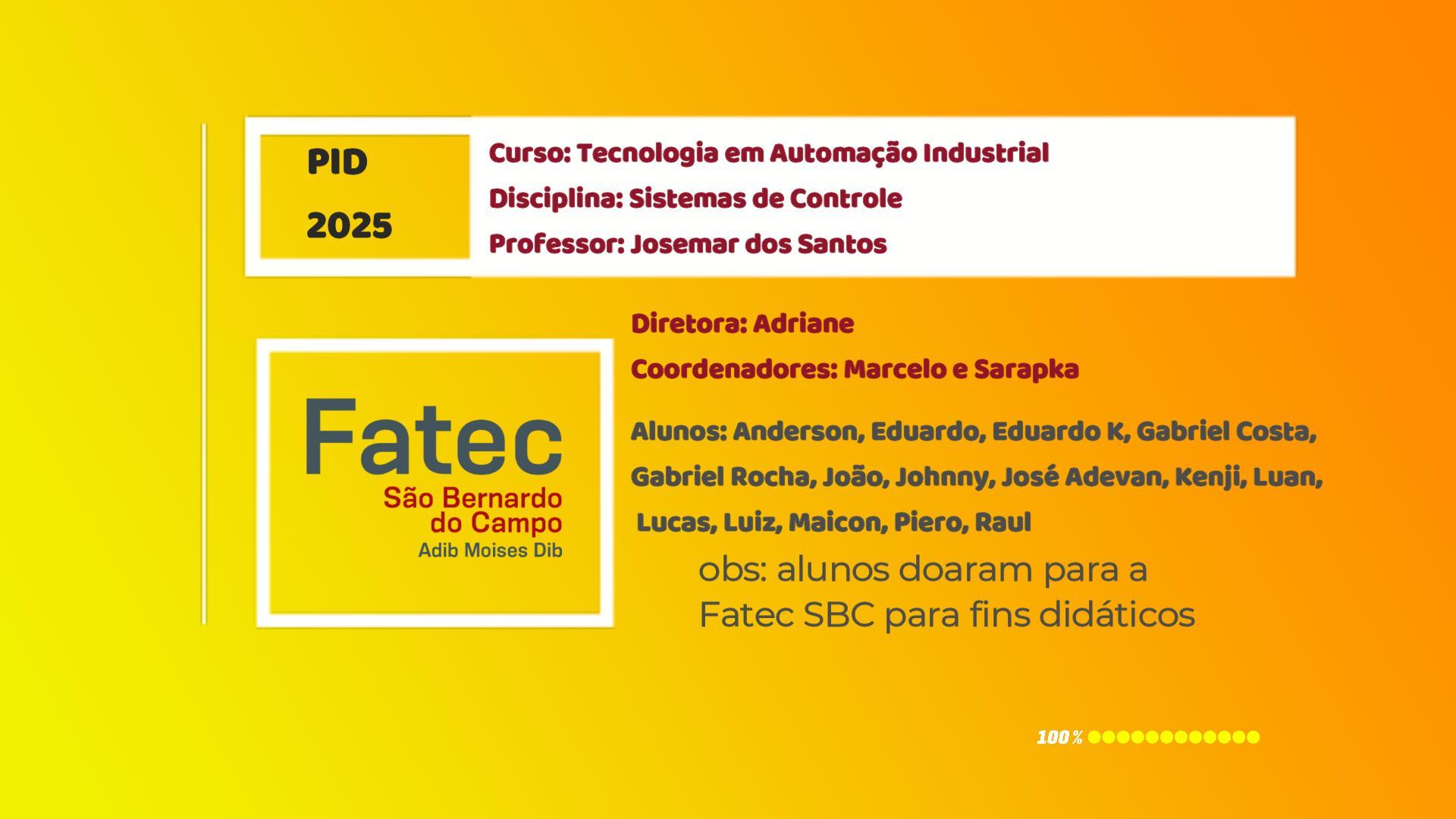 PID - Sistemas de Controle