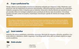 Guia de Profissões Tecnológicas Fatec