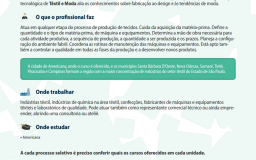 Guia de Profissões Tecnológicas Fatec